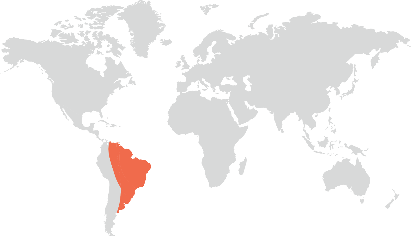 Distribuição geográfica do cachorro do mato
