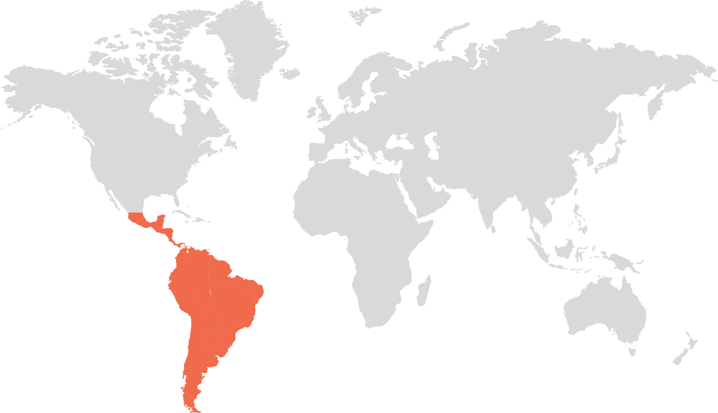 Distribuição geográfica do cachorro do mato